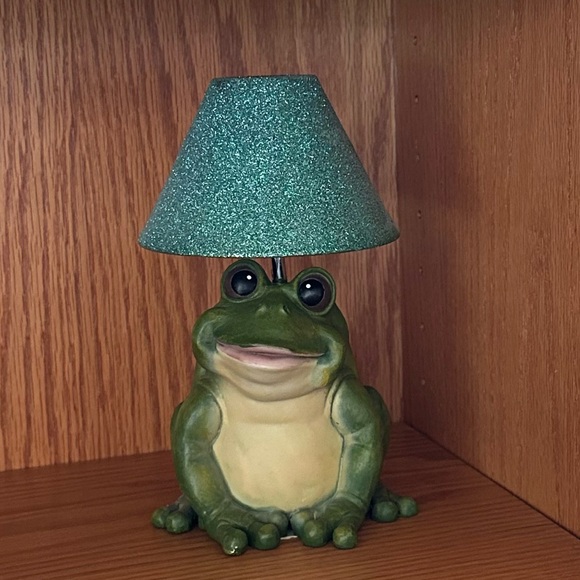 Green Frog Table tea light candle Lamp - Picture 1 of 10